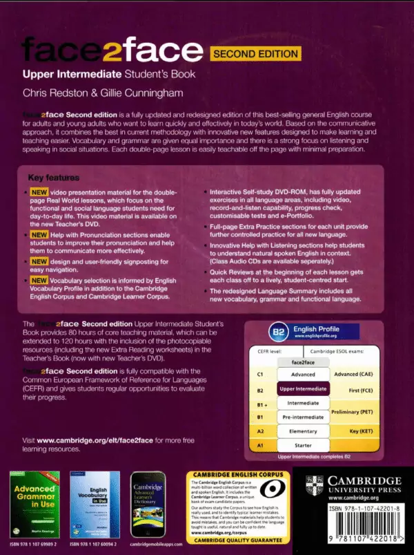 کتاب face 2 face upper intermediate 2nd - تصویر 2