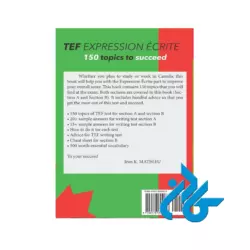 TEF Canada Expression Ecrite 150 Topics To Succeedکتاب - تصویر 2