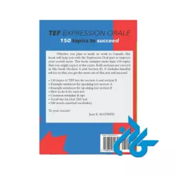 TEF Canada Expression Orale 150 Topics To Succeed کتاب - تصویر 2