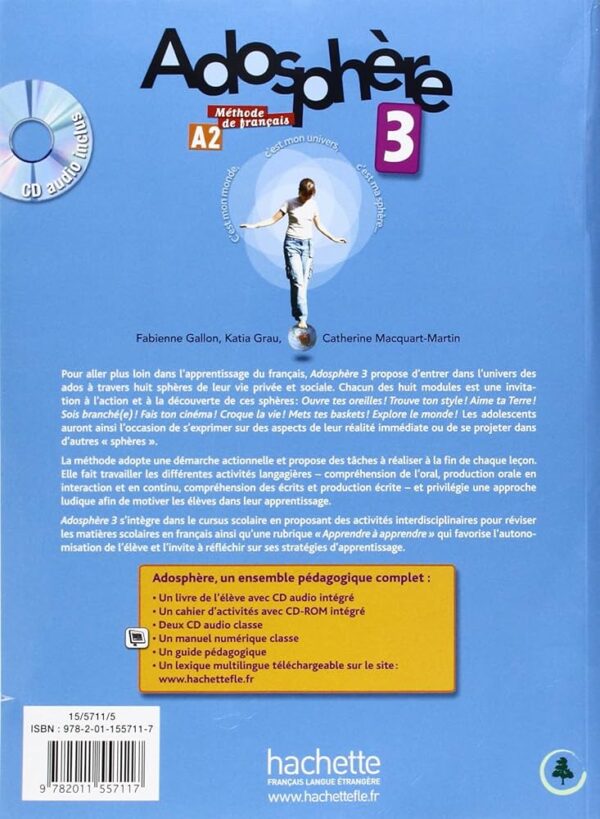 کتاب Adosphere 3 Livre de leleve - تصویر 2