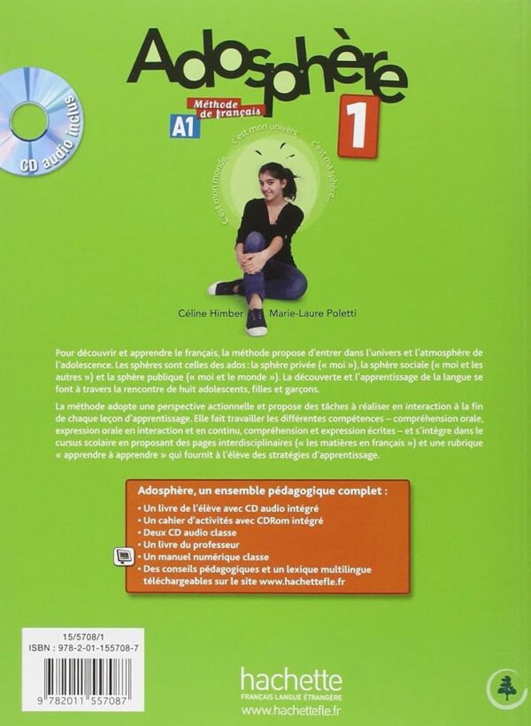 کتاب Adosphere 1 Livre de leleve - تصویر 2