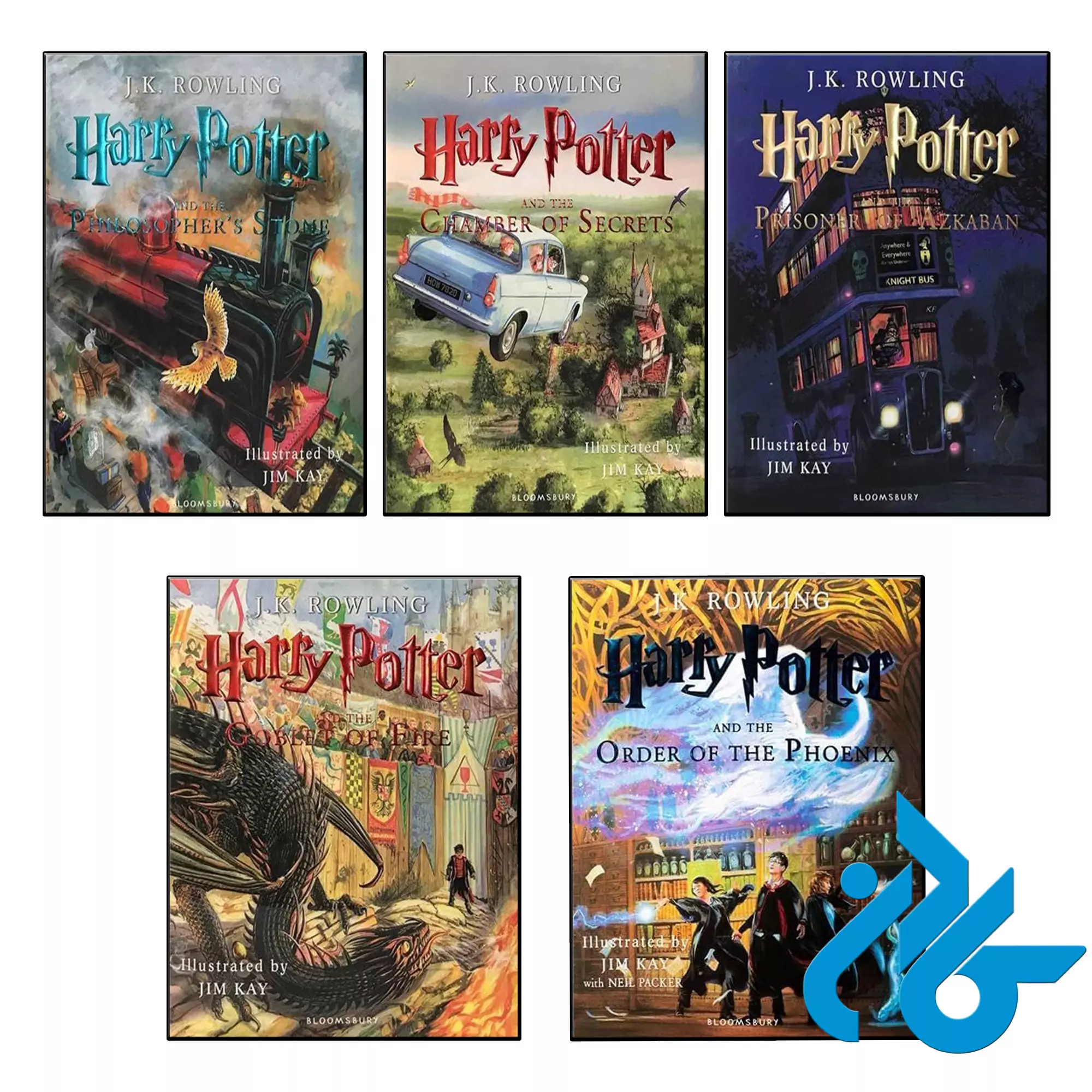 harry potter خرید پک 5 جلدی کتاب های هری پاتر مصور از فروشگاه کادن