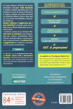کتاب Alpha Test Medicina in inglese 1200 quiz - تصویر 2