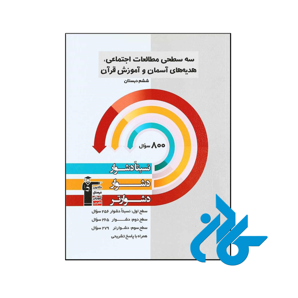 کتاب سه سطحی مطالعات اجتماعی، هدیه های آسمان و آموزش قرآن ششم قلم چی