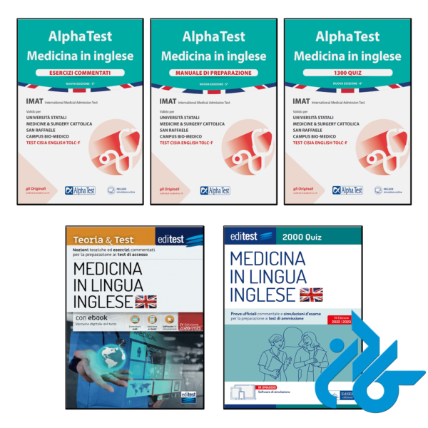 پک کامل کتاب های آلفا تست پزشکی به زبان انگلیسی Alpha Test Medicina in inglese