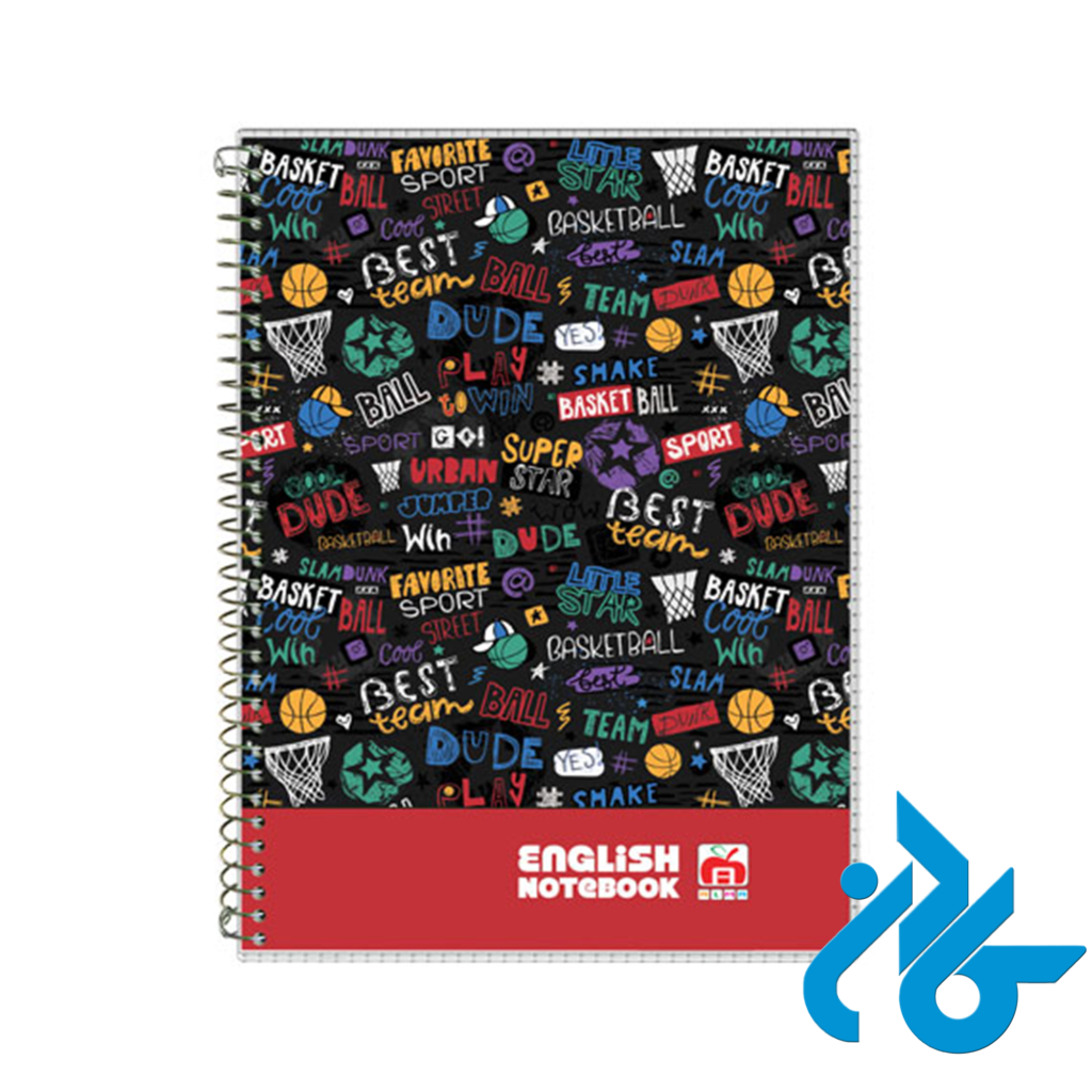 خرید و قیمت دفتر دو خط سیمی طلقی 40 برگ آلما 7432