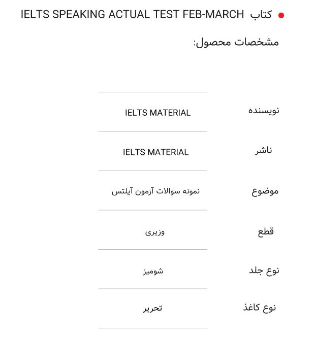 جدول-مشخصات-IELTS-SPEAKING-ACTUAL-TEST-FEB-MARCH