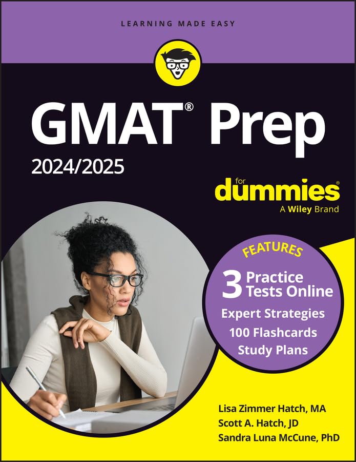 کتاب GMAT Prep 2024 2025 For Dummies with Online Practice