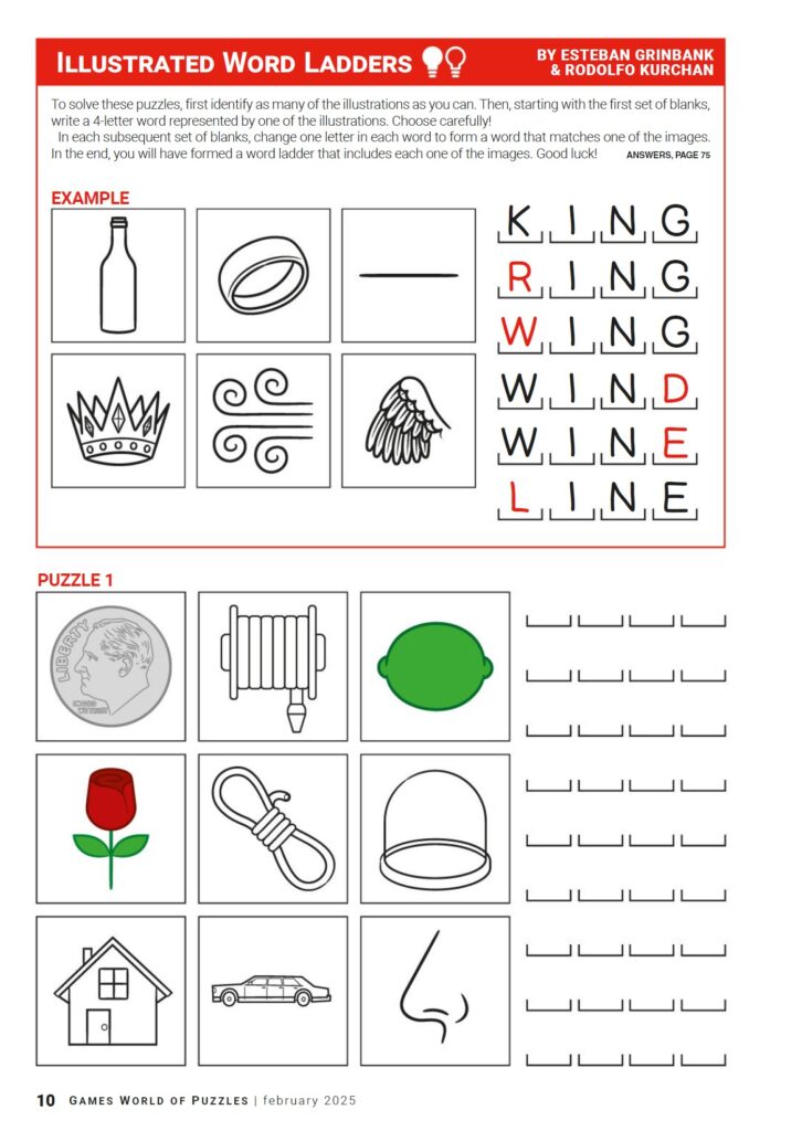 Games World of Puzzles February 2025