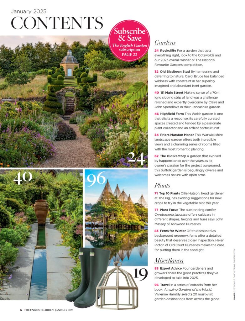 مجله انگلیسی The English Garden January 2025