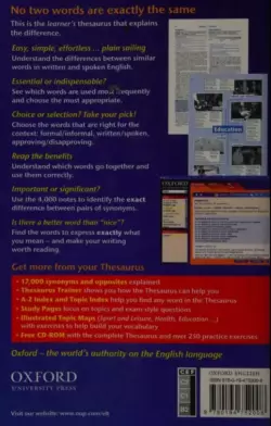 کتاب Oxford Learner's Thesaurus - تصویر 2