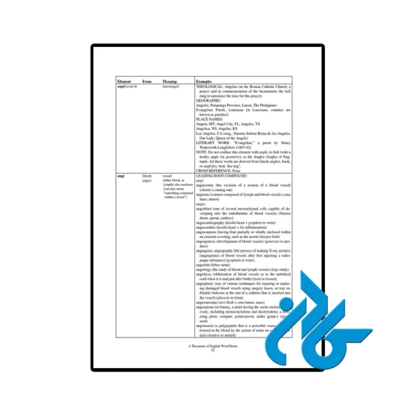 کتاب A Thesaurus of English Word Roots - تصویر 4