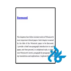 عکس کتاب accessing the clinical genius of winnicott