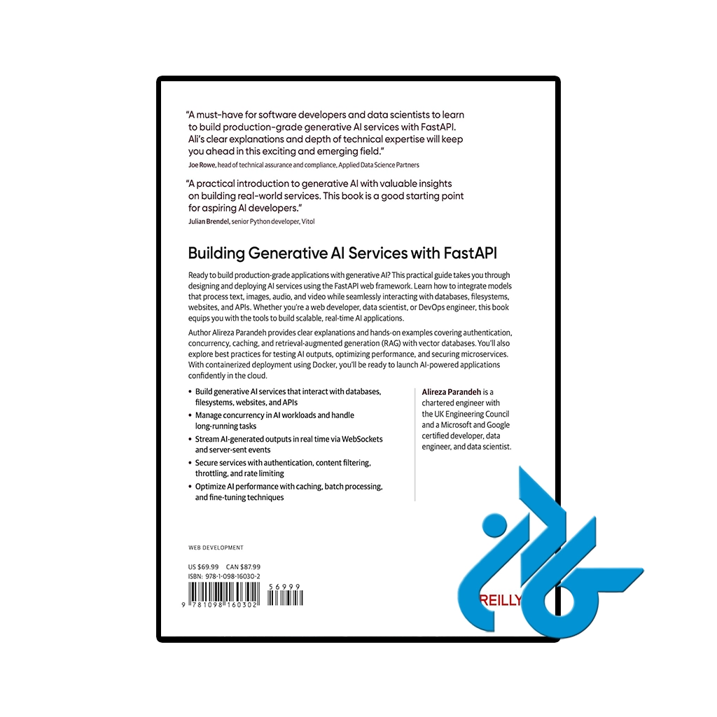 خرید کتاب building generative ai services with fastapi