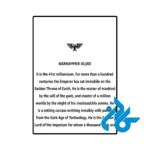 عکس کتاب dante warhammer 40000
