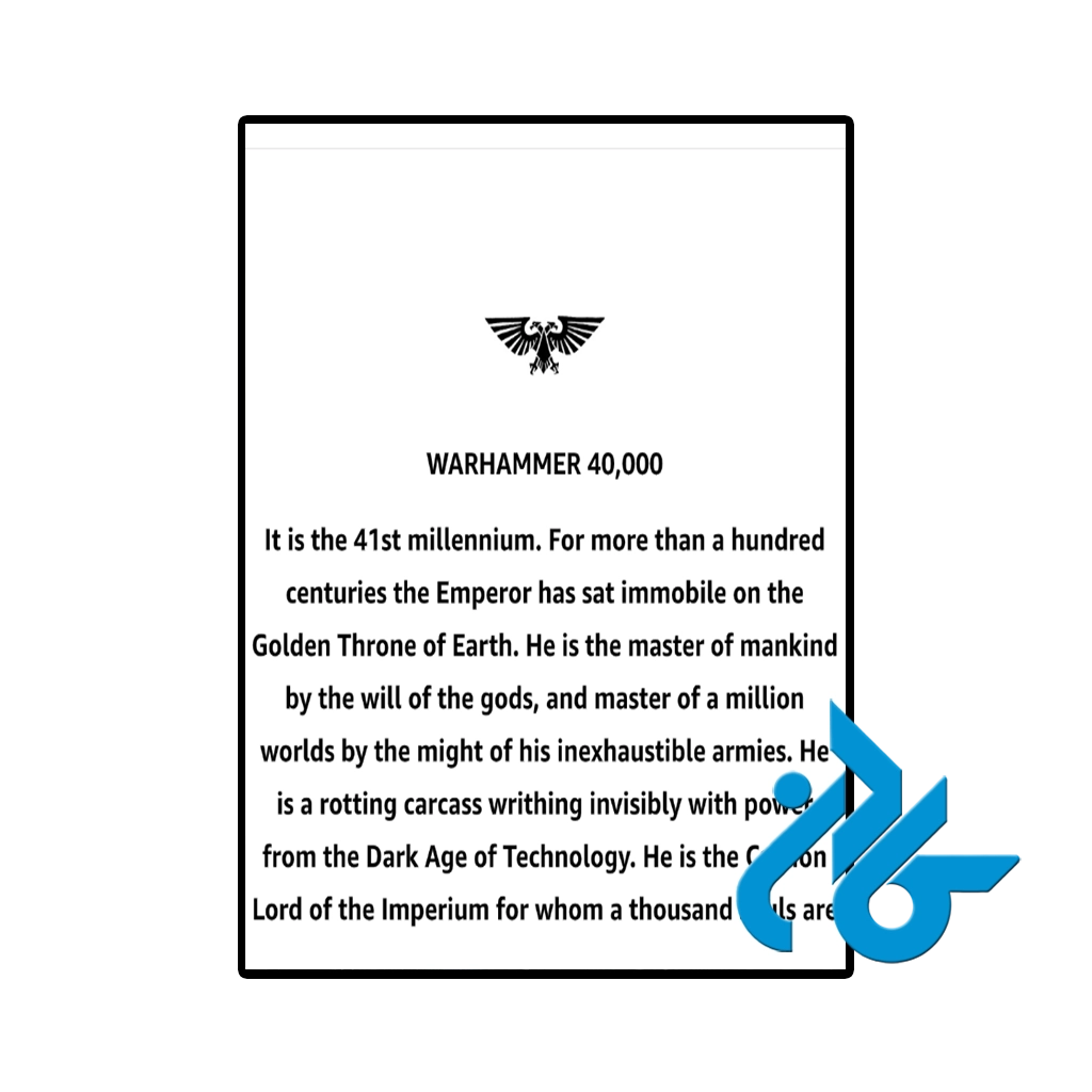 عکس کتاب dante warhammer 40000
