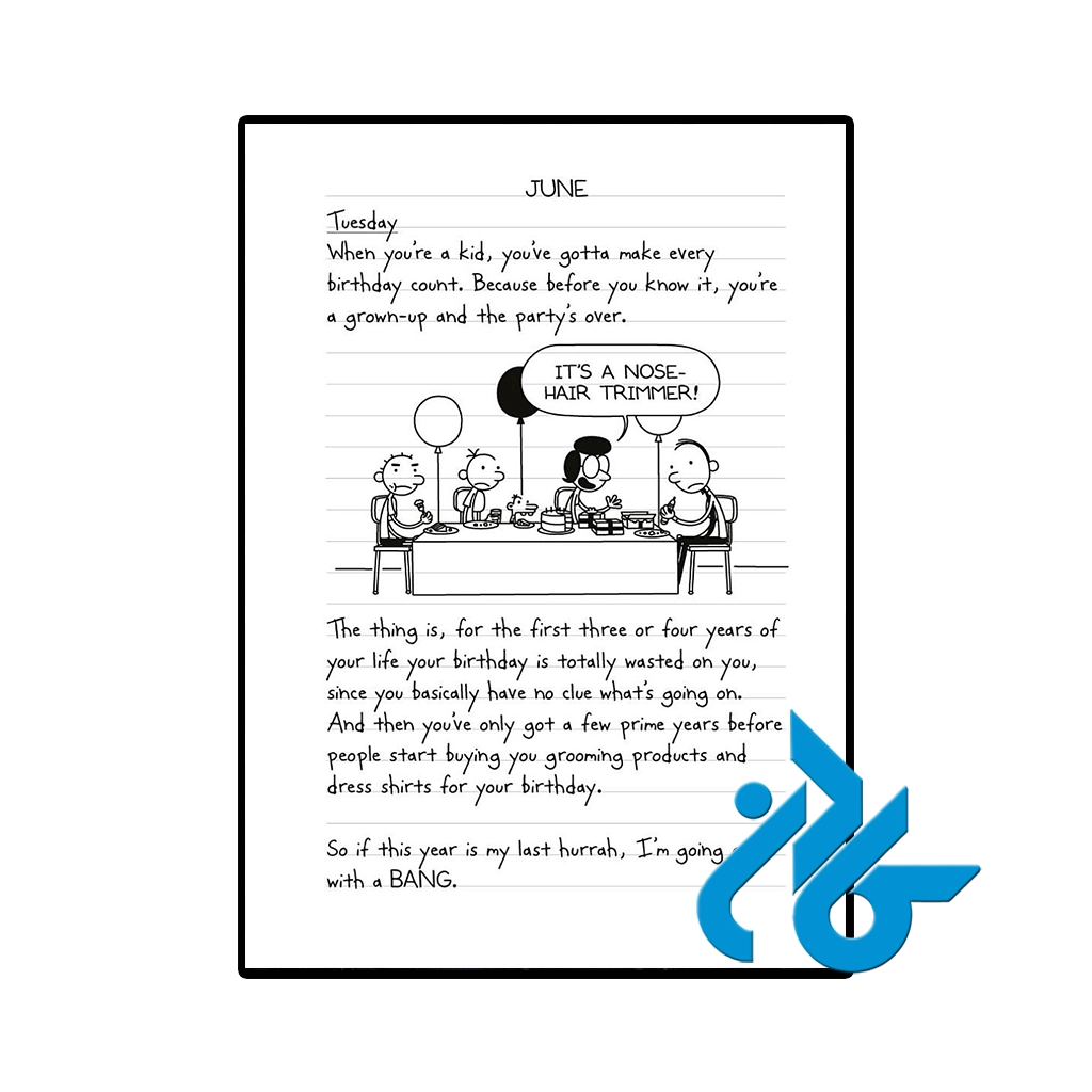 نمونه عکس صفحه اول کتاب Diary of a Wimpy Kid Partypooper