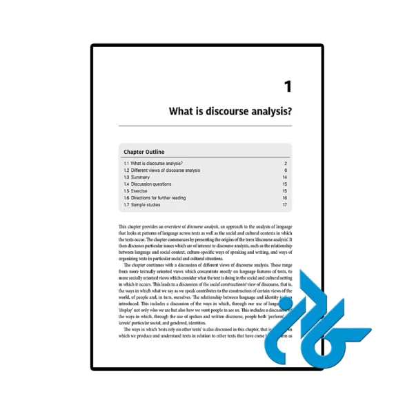 کتاب Discourse Analysis An Introduction 3rd - تصویر 3