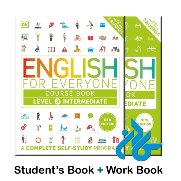 کتاب English for Everyone Level 3 Course Book + Practice Book ( چاپ رنگی ) - تصویر 1