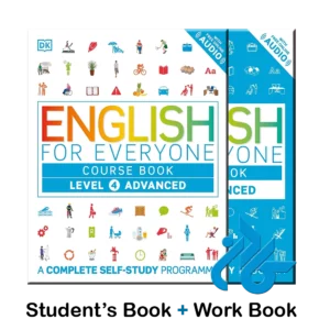 کتاب English for Everyone Level 4 Advanced Course Book + Practice Book ( چاپ رنگی )