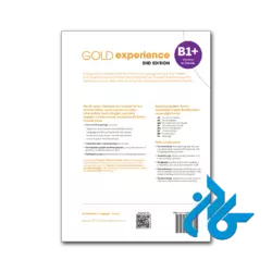 پشت جلد کتاب gold experience b1+ 2nd