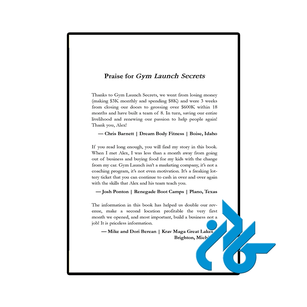 عکس کتاب gym launch secrets