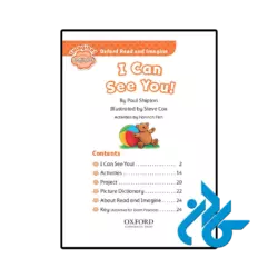 عکس کتاب oxford read and imagine beginner i can see you