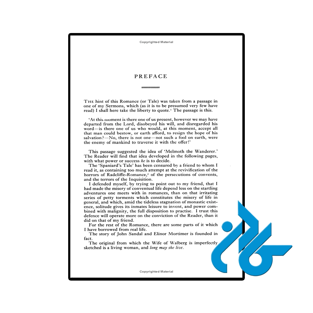 عکس کتاب melmoth the wanderer