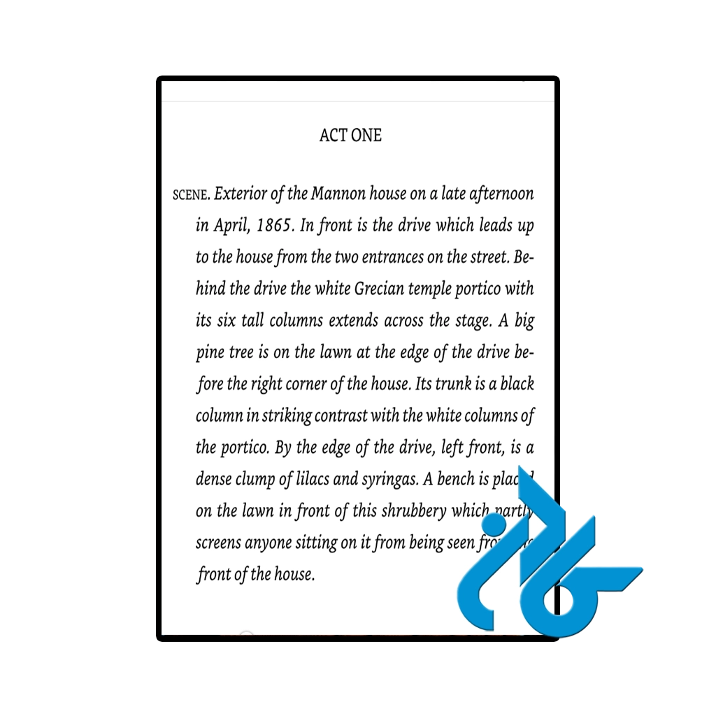 عکس کتاب mourning becomes electra