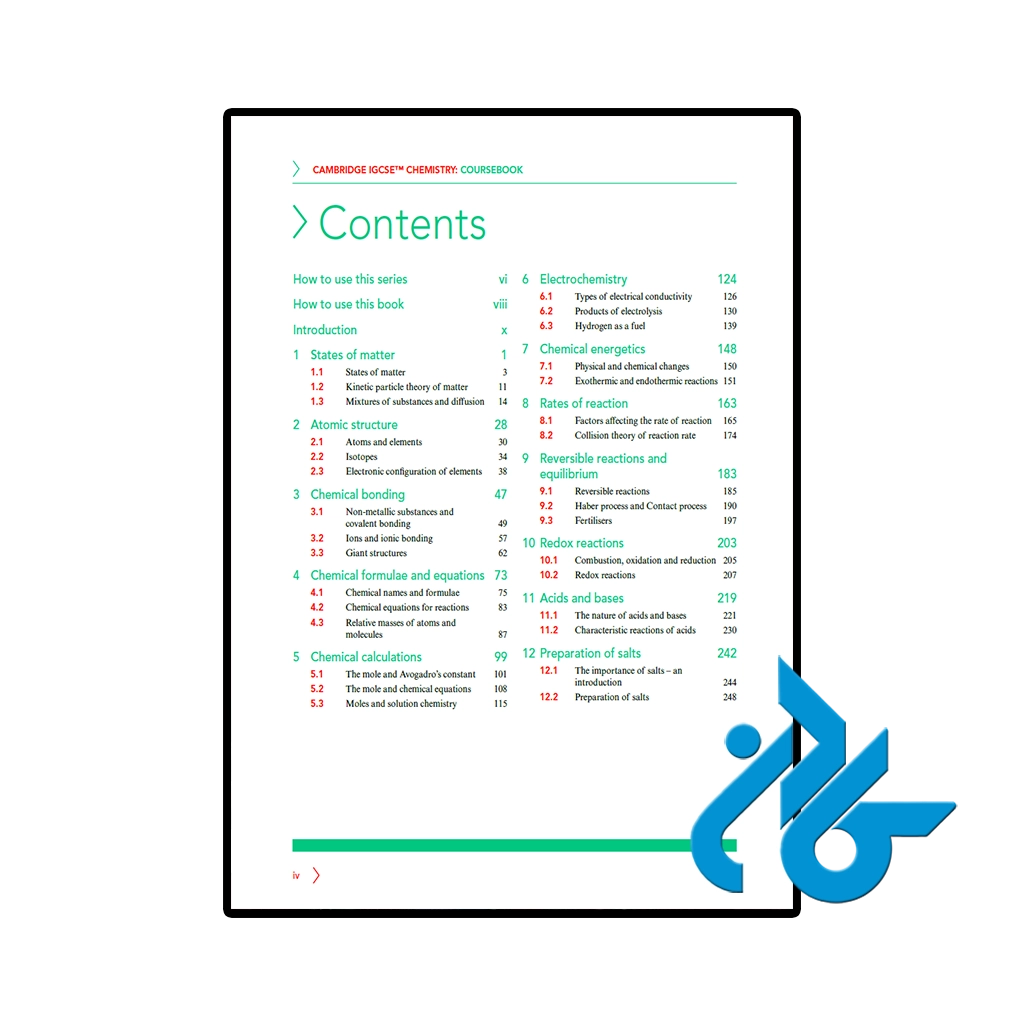 عکس کتاب new cambridge igcse chemistry coursebook