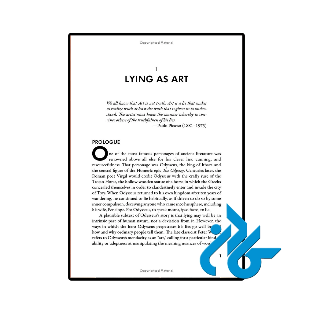 عکس کتاب the art of the lie