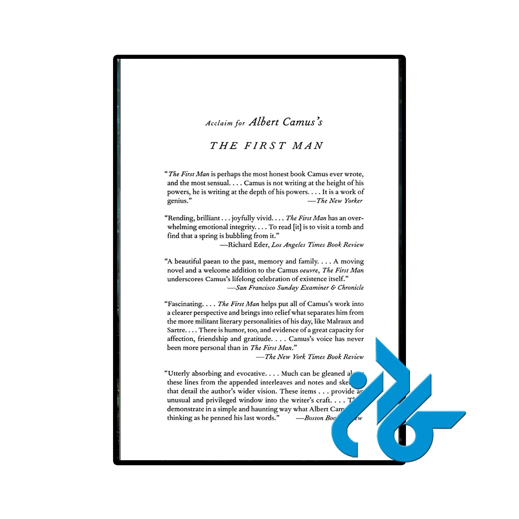 نمونه عکس صفحه اول کتاب The First Man