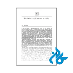 قیمت کتاب understanding child language acquisition