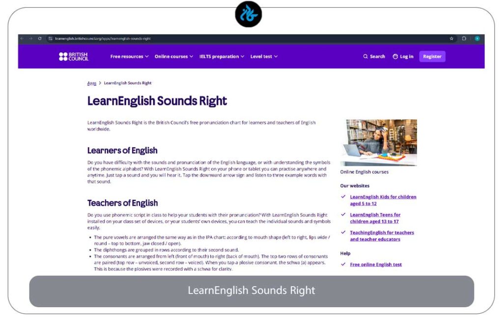 اپلیکیشن LearnEnglish Sounds Right