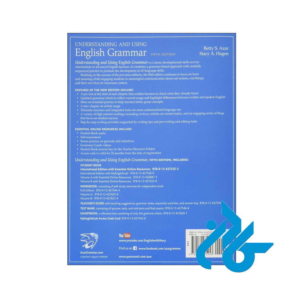 قیمت کتاب understanding and using english grammar 5th